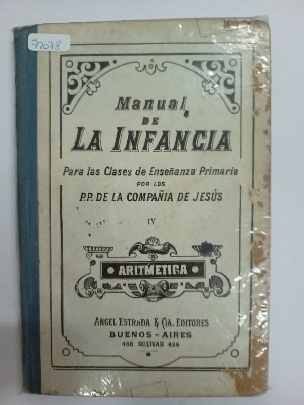 MANUAL DE LA INFANCIA para las Clases de Enseñanza Primaria IV Aritmetica