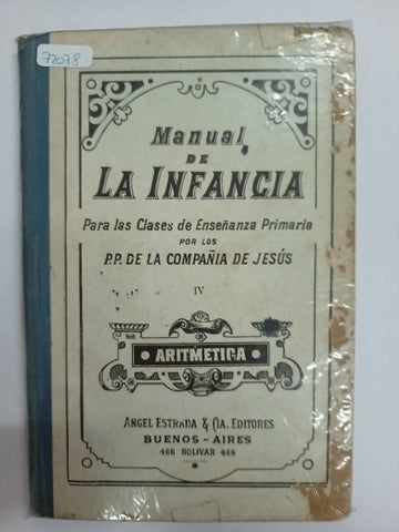 MANUAL DE LA INFANCIA para las Clases de Enseñanza Primaria IV Aritmetica