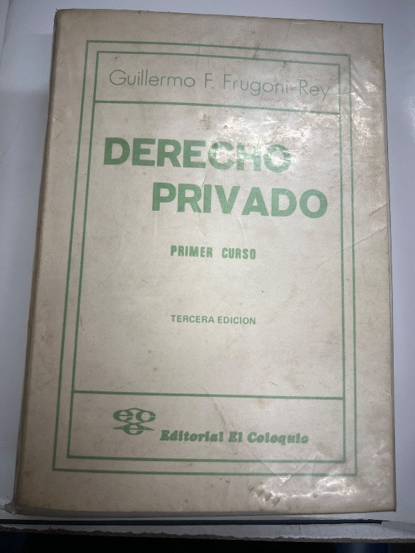 Derecho privado primer curso