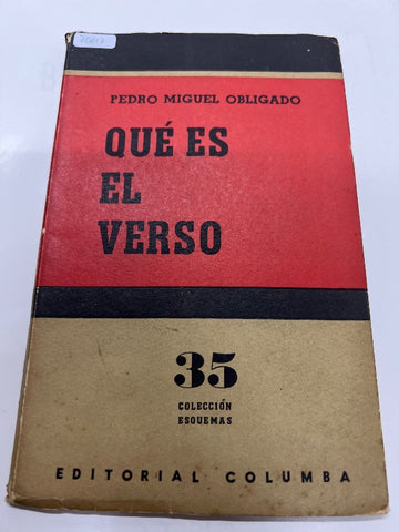 Que es el verso