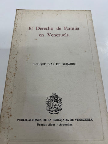 El derecho de familia en Venezuela