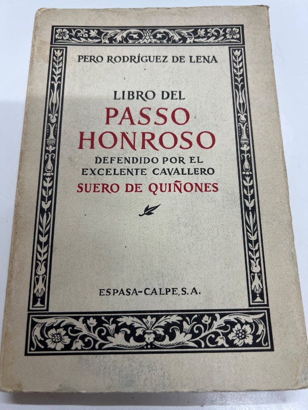 Libro del passo honroso