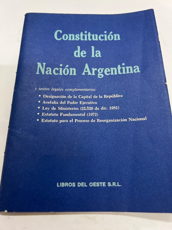 Constitucion de la nacion argentina