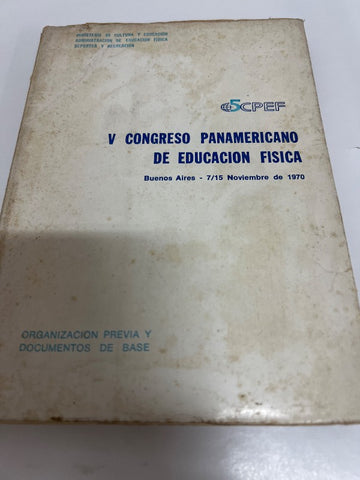 V congreso panamericano de educacion fisica
