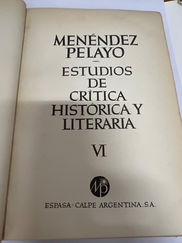 Estudios de critica historica y literaria VII