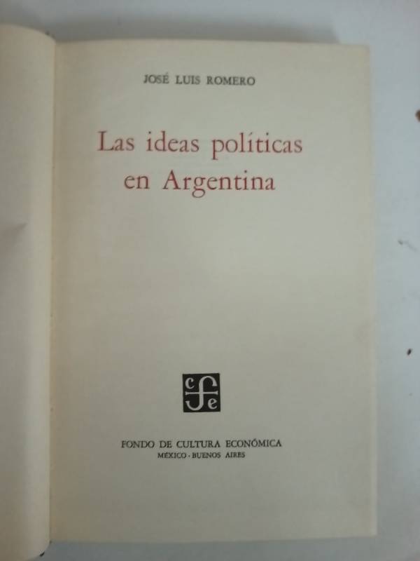 Las ideas politicas en la Argentina