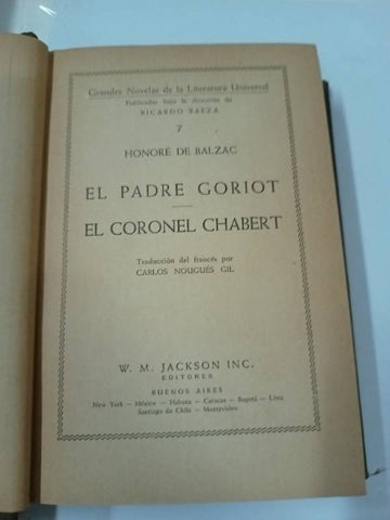 El padre Goriot el coronel chabert