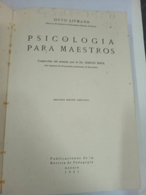 Psicologia para maestros