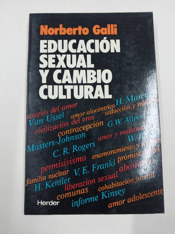 Educación sexual y cambio cultural