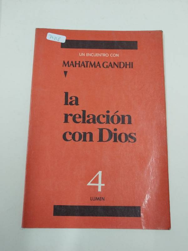 Relacion con dios, la