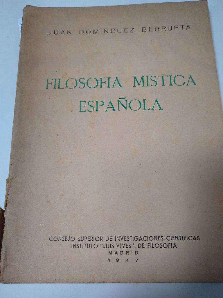 Filosfia Mistica Española