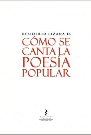 Como se canta la poesía popular