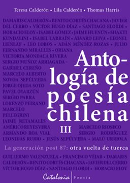 ANTOLOGIA DE POESIA CHILENA 3. LA GENERACION POST 87